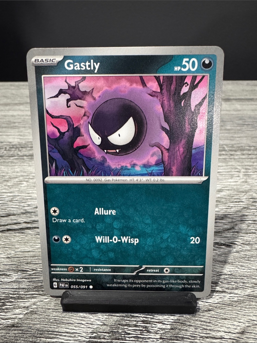 Pokémon | Paldean Fates #055/091: Gastly (2024) - Collectible Trading Card